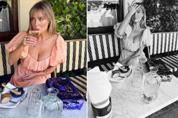 Premier League's 'hottest Wag' puts on busty display during 'weekend of love'