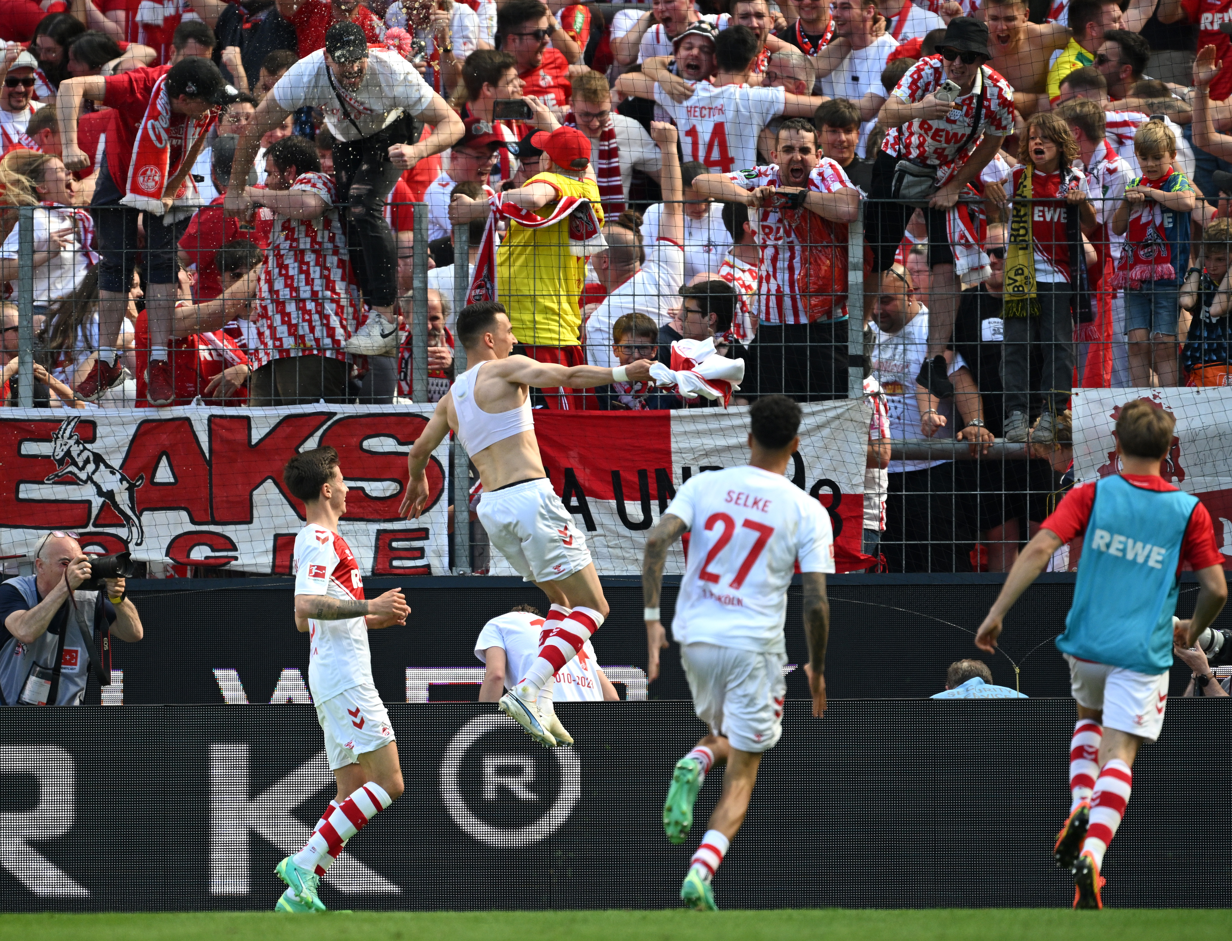 Dejan Ljubicic equalised for Koln against Bayern Munich before the champions scored again