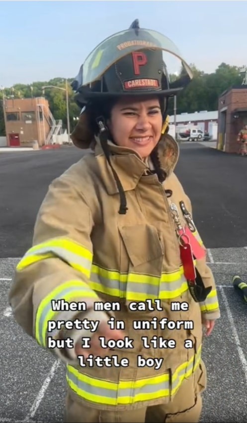 She joked that the men were actually attracted to the dirt and sweat